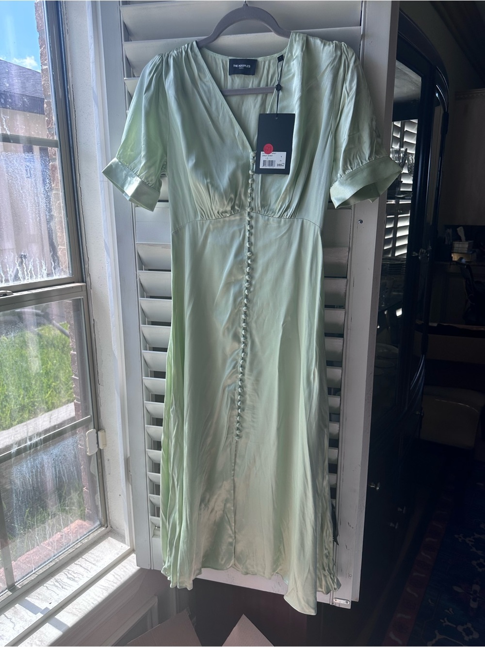 The Kooples Pale Mint Green Midi Dress